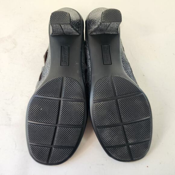 Gentle Souls Okey Dokey Lace-up Sandals 10M Black Leather Gladiator Caged Heel - Picture 6 of 7